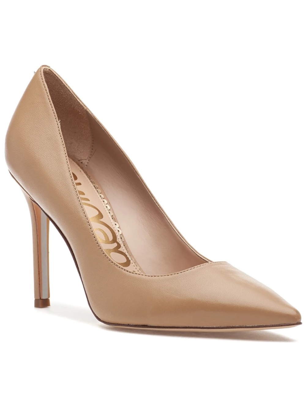 Classic Nude Pointed-Toe High Heel Pump